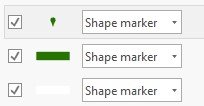 Screen capture of the marker layers